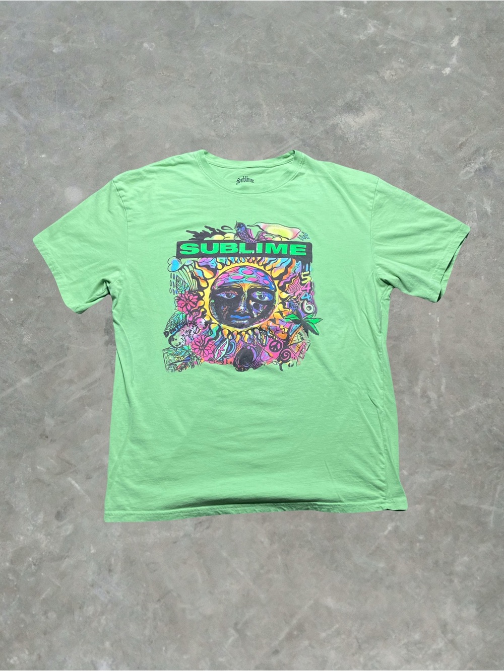 ☀️ Sublime Graphic Band Tee Mens Size L/XL Green